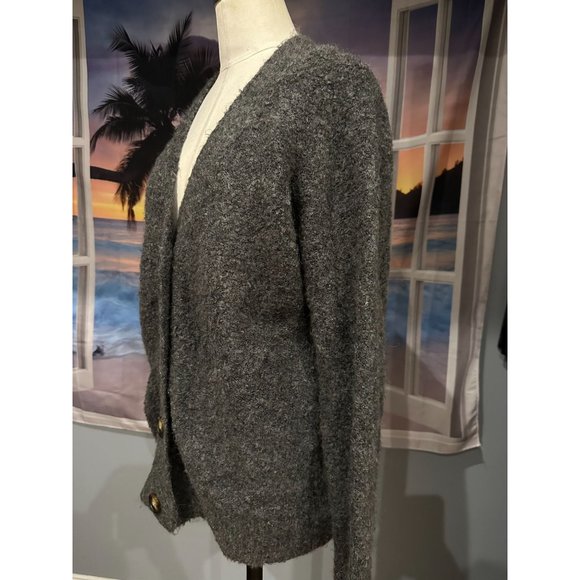 Primark Cares gray button down cardigan sweater Small (6/8) - Picture 2 of 5
